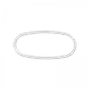 Separador ovalado 21.5 mm Plata 925 x1