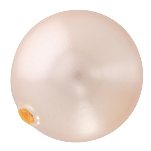 Perla semiperforada Swarovski 5818 8 mm Peach Pearl x1