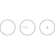 Perlada Swarovski semi-agujereada 5818 6 mm Lapis Pearl x1