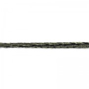 Cordon en lurex 2 mm Dorado/Negro x 2m|raw }}
