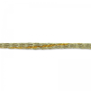 Cordon en lurex 2 mm Dorado/Sand x 2m