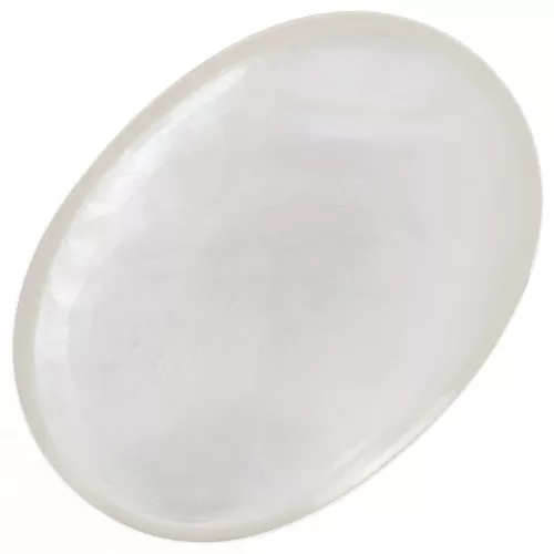 Cabuchón ovalado 25x18 mm Nácar Blanco