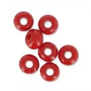 Cuentas de Rocalla Preciosa 6/0, 4 mm - Rojo opaco, 20 g