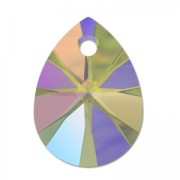 Mini Swarovski Pera 6128 10 mm Cristal Paraíso Brillo