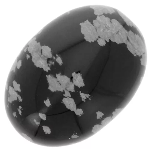 Cabuchón ovalado 25x18 mm Obsidiana Moteada