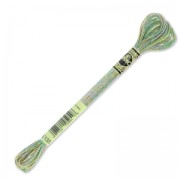 Hilo de bordar DMC Mouliné Efecto Luz Joyas Verde (E135) x 8 m