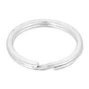Llavero Aro 25 mm plateado x1