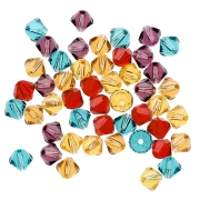 Mezcla de peonzas de cristal Swarovski 5328 4 mm Pop x50