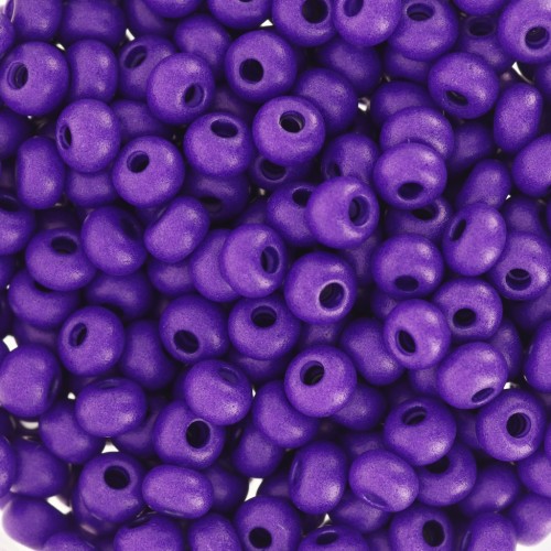 Cuentas de Rocalla Preciosa 6/0 4 mm - Terra Intensive - Violeta mate x20 g