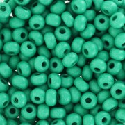 Cuentas de Rocalla Preciosa 6/0, 4 mm - Terra Intensive - Verde oscuro mate x 20 g