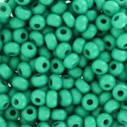 Cuentas de Rocalla Preciosa 6/0, 4 mm - Terra Intensive - Verde oscuro mate x 20 g