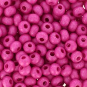 Cuentas de Rocalla Preciosa 6/0, 4 mm - Terra Intensive - Fucsia mate, 20 g