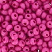Cuentas de Rocalla Preciosa 6/0, 4 mm - Terra Intensive - Fucsia mate, 20 g