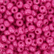 Cuentas de Rocalla Preciosa 6/0, 4 mm - Terra Intensive - Fucsia, 20 g