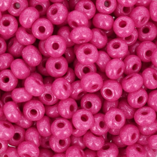 Cuentas de Rocalla Preciosa 6/0, 4 mm - Terra Intensive - Fucsia, 20 g