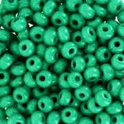 Cuentas de Rocalla Preciosa 6/0, 4 mm - Terra Intensive - Verde oscuro, 20 g
