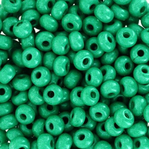 Cuentas de Rocalla Preciosa 6/0, 4 mm - Terra Intensive - Verde oscuro, 20 g