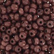 Cuentas de Rocalla Preciosa 6/0, 4 mm - Terra Intensive - Marrón oscuro, 20 g