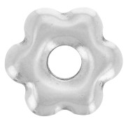 Colgante flor 12 mm - Chapado plateado fino envejecido x1|raw }}