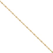 Cadena de bolas mixtas 1.5 mm Dorado con oro fino x1m|raw }}
