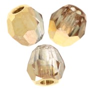 Cuentas redondas PureCrystal 5000 3 mm - Cristal Aurum x20