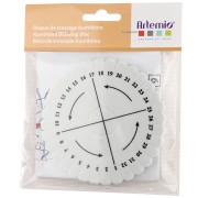 Disco de trenzado Kumihimo 10 cm - Blanco x1