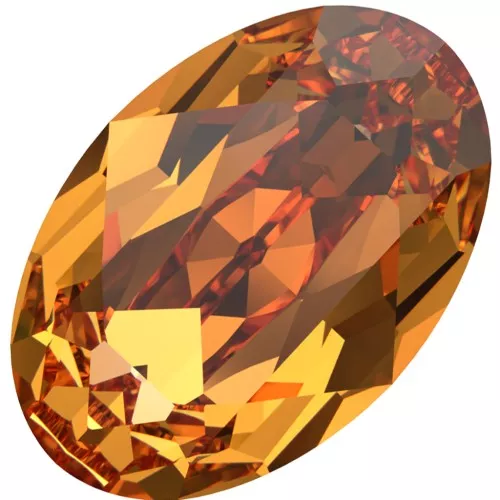 Cabujón PureCrystal 4120 6x4 mm - Naranja oscuro x1