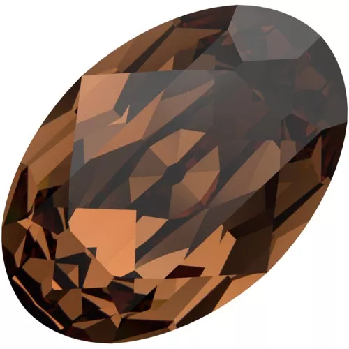Cabujón PureCrystal 4120 6x4 mm - Topacio ahumado reinventado x1