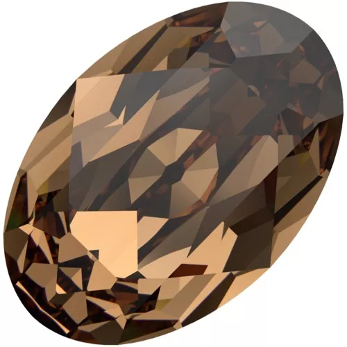 Cabujón PureCrystal 4120 6x4 mm - Topacio ahumado claro reinventado x1