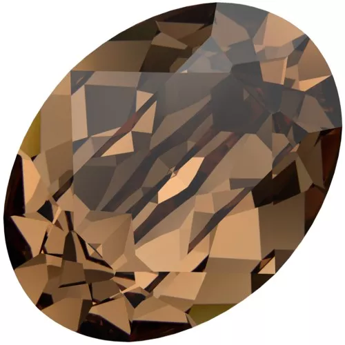 Cabujón PureCrystal 4120 8x6 mm - Topacio ahumado claro reinventado x1