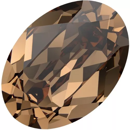 Cabujón PureCrystal 4120 14x10 mm - Topacio ahumado claro reinventado x1