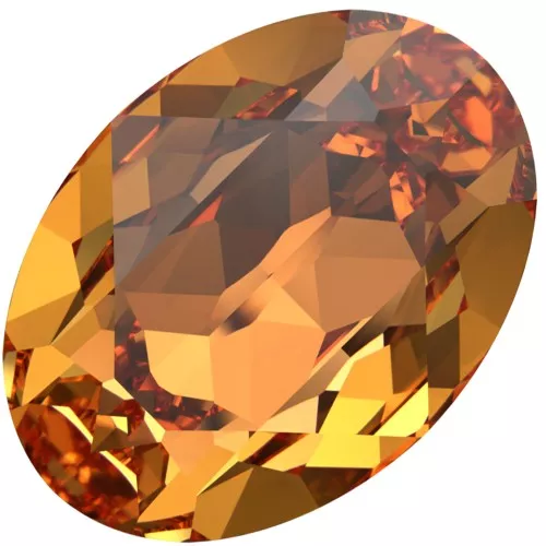 Cabujón PureCrystal 4120 18x13 mm - Naranja oscuro x1
