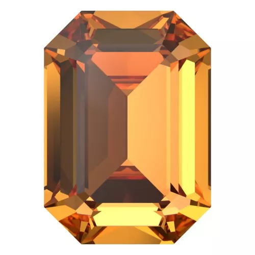 Cabujón PureCrystal 4610 14x10 mm - Naranja oscuro x1