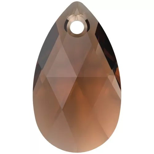 Teardrop PureCrystal 6106 16 mm - Topacio ahumado reinventado x1