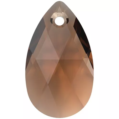 Teardrop PureCrystal 6106 22 mm - Topacio ahumado reinventado x1