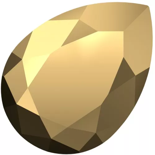 Cabujón PureCrystal 4320 8x6 mm - Cristal Aurum x1