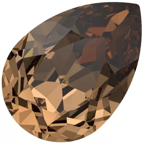 Cabujón PureCrystal 4320 10x7 mm - Topacio ahumado claro reinventado x1