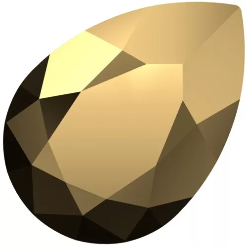 Cabujón PureCrystal 4320 10x7 mm - Cristal Aurum x1