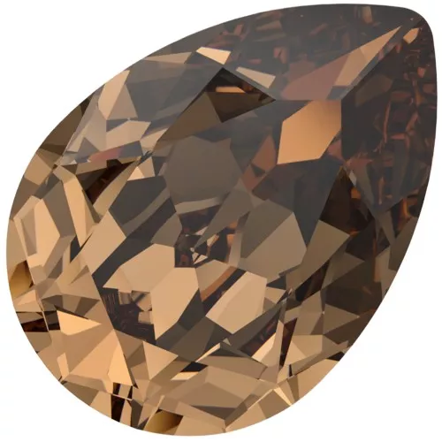 Cabujón PureCrystal 4320 14x10 mm - Topacio ahumado claro reinventado x1