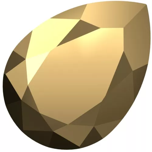 Cabujón PureCrystal 4320 18x13 mm - Cristal Aurum x1