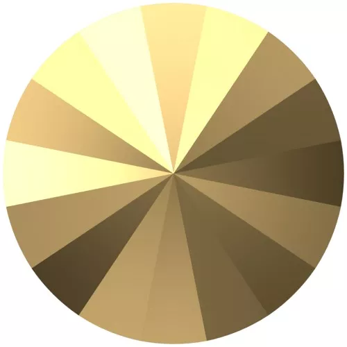 Cabujón PureCrystal 1122 Rivoli 12 mm - Cristal Aurum x1