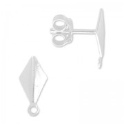 Pendientes 12 mm de Plata 925 x2|raw }}