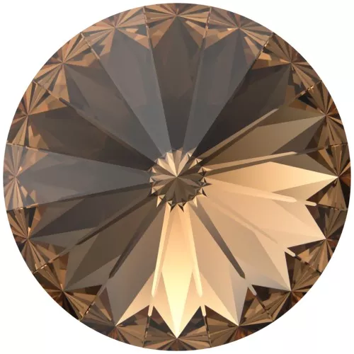 Cabujón PureCrystal 1122 Rivoli 14 mm - Topacio ahumado claro reinventado x1