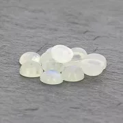 Cabuchón redondo 6 mm Piedra de luna x1