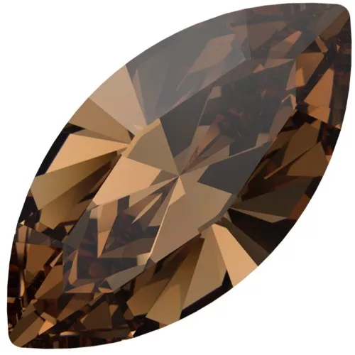 PureCrystal 4228 Gotas 6x3 mm - Topacio ahumado claro reinventado x4
