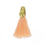 Pompon de algodón 15 mm Peach/Dorado HQ x1|raw }}