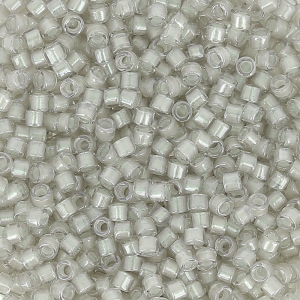Miyuki Delica 11/0 DB1711 - Pearl Lined Gray Mist AB x8g