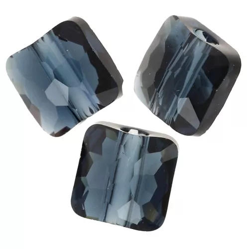 Cuenta cuadrada 8 mm - Fantasy Square PureCrystal 5035 - Montana x1