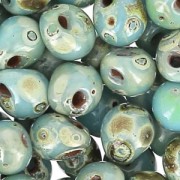 Mini-gotas Miyuki 3.4 mm DP4514 - Op Turquoise Blue Picasso x8g|raw }}