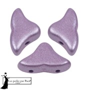 Cuentas de cristal Helios® de Puca® 6x10mm - Violeta Metálico Mate x10g